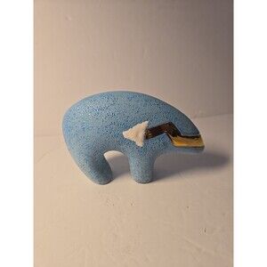 Russell Originals by Vera Russell 22K Gold Trim Southwestern Bear Pottery